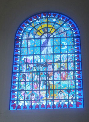 Rizzi Fenster in der Kreuzeskirche